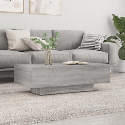 vidaXL Coffee Table Grey Sonoma 100x49.5x31 cm Engineered Wood