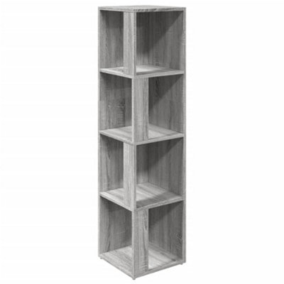 Vidaxl Corner Cabinet Grey Sonoma 33x33x132 Cm Engineered Wood