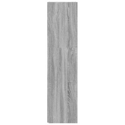 Vidaxl Corner Cabinet Grey Sonoma 33x33x132 Cm Engineered Wood
