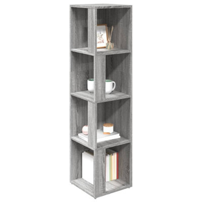 Vidaxl Corner Cabinet Grey Sonoma 33x33x132 Cm Engineered Wood