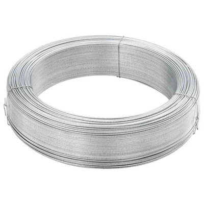 Abacus Range Galvanised Garden Wire 1.2mm x 20m Long, Silver Rust