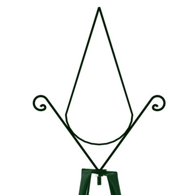 VIDAXL GARDEN CLIMBING PLANT RACKS 2 PCS DARK GREEN 35X35X195 CM IRON