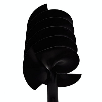 vidaXL Ground Drill with Handle 150 mm with Extension Tube 5 m Steel