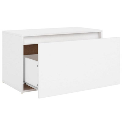 Vidaxl Hall Bench 80x40x45 Cm White Engineered Wood Bench