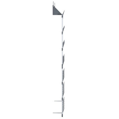 Vidaxl Hanging Shoe Rack Silver 66x13x139 Cm