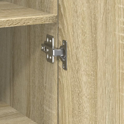 Highboard 2 pcs artisanaal eikenkleurig 69,5 x 34 x 180 cm kopen