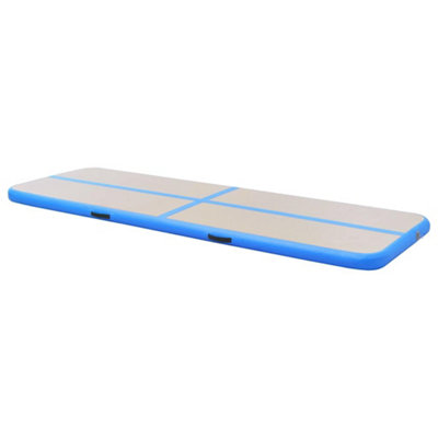 Vidaxl Inflatable Gymnastics Mat With Pump 500x100x10 Cm Pvc Blue