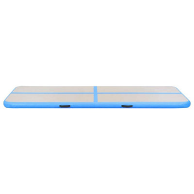 Vidaxl Inflatable Gymnastics Mat With Pump 500x100x10 Cm Pvc Blue