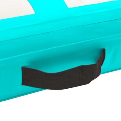 Vidaxl Inflatable Gymnastics Mat With Pump 500x100x20 Cm Pvc Green