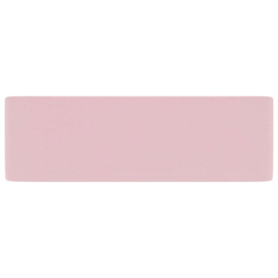 Vidaxl Luxury Wash Basin Matt Pink 41x30x12 Cm Ceramic