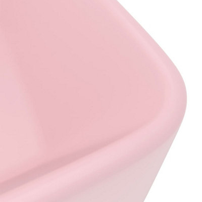 Vidaxl Luxury Wash Basin Matt Pink 41x30x12 Cm Ceramic