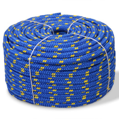 Vidaxl Marine Rope Polypropylene 6 Mm 100 M Blue Ropes