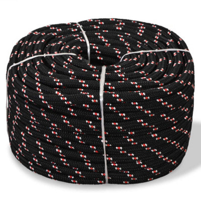 Vidaxl Marine Rope Polypropylene 8 Mm 500 M Black Marine Ropes