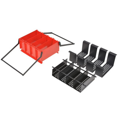 Vidaxl Paper Log Briquette Maker Steel 38x31x18 Cm Black And Red Paper ...