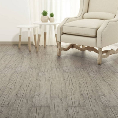 Vidaxl Self-adhesive Pvc Flooring Planks 2.51 M² 2 Mm Oak Washed Flooring Planks