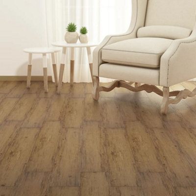 Vidaxl Self-adhesive Pvc Flooring Planks 2.51 M² 2 Mm Walnut Brown Flooring Planks