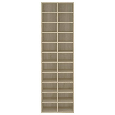 Vidaxl Shoe Cabinet Sonoma Oak 54x34x183 Cm Engineered Wood Shoe Cabinets