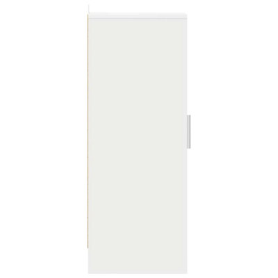 Vidaxl Shoe Cabinet White 32x35x92 Cm Engineered Wood