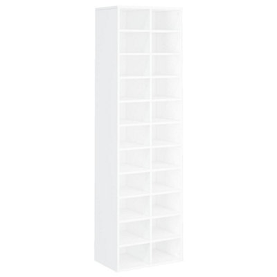Vidaxl Shoe Cabinet White 54x34x183 Cm Engineered Wood Shoe Cabinets