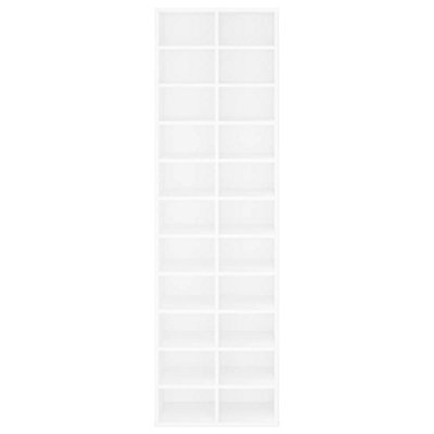 Vidaxl Shoe Cabinet White 54x34x183 Cm Engineered Wood Shoe Cabinets