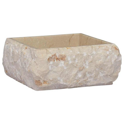 Vidaxl Sink Cream 30x30x13 Cm Marble