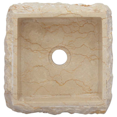 Vidaxl Sink Cream 30x30x13 Cm Marble