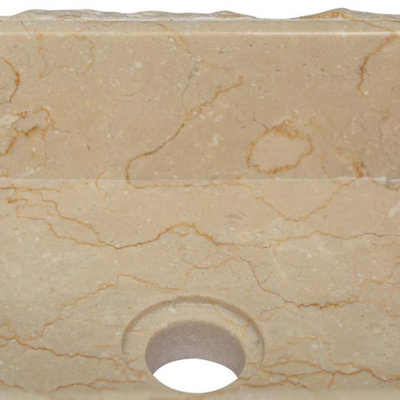 Vidaxl Sink Cream 30x30x13 Cm Marble