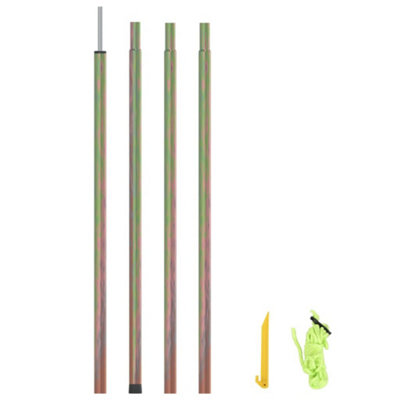 Vidaxl Sunshade Sail Pole 250 Cm Galvanised Steel Sunshade Sail Poles