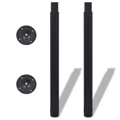 Vidaxl Telescopic Table Legs 4 Pcs Black 710 Mm-1100 Mm Table Legs