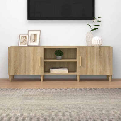 vidaXL TV Cabinet Sonoma Oak 150x30x50 cm Engineered Wood