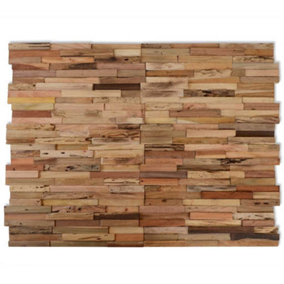 Vidaxl Wall Cladding Panels 10 Pcs 1.03 M² Recycled Teak Wood Wall ...