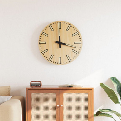 Vidaxl Wall Clock With Luminous Scales And Pointers Yellow 30 Cm