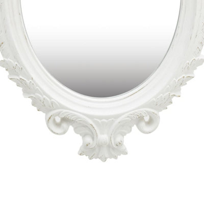 vidaXL Wall Mirror Castle Style 56x76 cm White