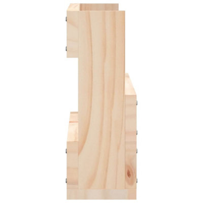 Vidaxl Wall-mounted Shoe Racks 2 Pcs 59x9x23 Cm Solid Wood Pine Wall-mounted Shoe Racks