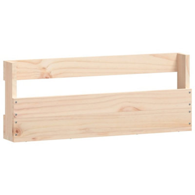 Vidaxl Wall-mounted Shoe Racks 2 Pcs 59x9x23 Cm Solid Wood Pine Wall-mounted Shoe Racks