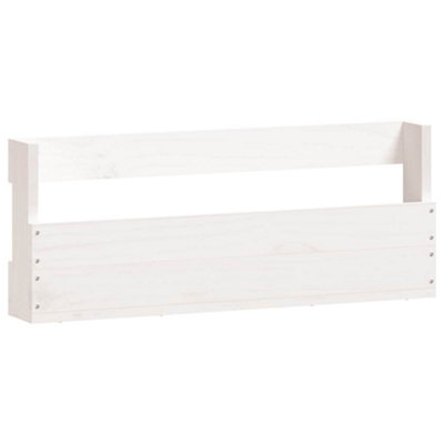 Vidaxl Wall-mounted Shoe Racks 2 Pcs White 59x9x23 Cm Solid Wood Pine