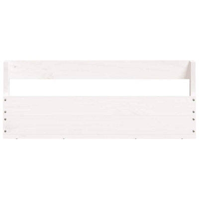 Vidaxl Wall-mounted Shoe Racks 2 Pcs White 59x9x23 Cm Solid Wood Pine