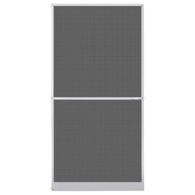 Vidaxl White Hinged Insect Screen For Doors 120 X 240 Cm Fly Curtains