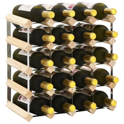 Vidaxl Wine Rack For 20 Bottles Solid Pinewood Wine Racks