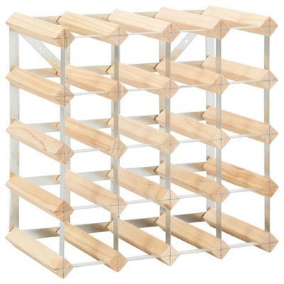 Vidaxl Wine Rack For 20 Bottles Solid Pinewood Wine Racks