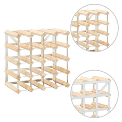 Vidaxl Wine Rack For 20 Bottles Solid Pinewood Wine Racks