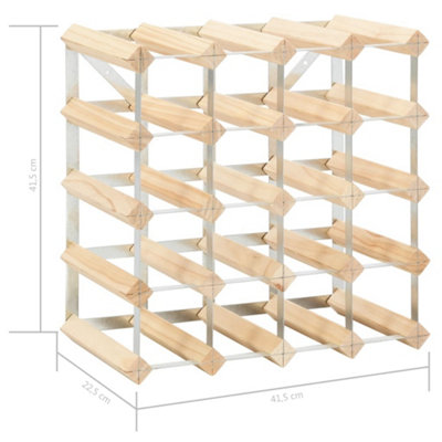 Vidaxl Wine Rack For 20 Bottles Solid Pinewood Wine Racks
