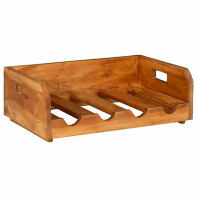 Vidaxl Wine Racks 4 Pcs For 16 Bottles Solid Mahogany Wood