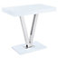Vienna High Gloss Bar Table Rectangular In White