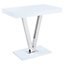 Vienna High Gloss Bar Table Rectangular In White