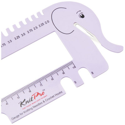 VIEW SIZER/CUTTER - Knitting Pin & Crochet Hook View Sizer with Yarn ...