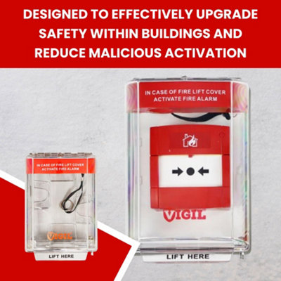 VIGIL CALL POINT COVER WITH 104 DB ALARM - FOR PREVENTING FALSE ALARMS ...