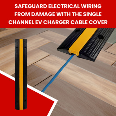 Vigil EV Charger Cable Cover - 1 Channel External Cable Guard - 1 Metre