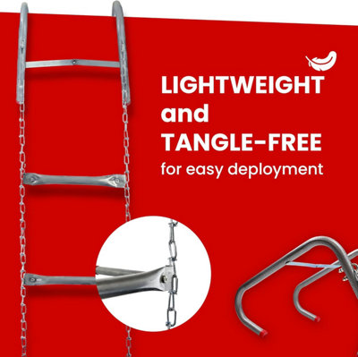 Vigil Three-Storey Fire Escape Ladder - 7.5M Emergency Safety Portable ...
