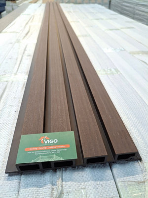 Vigo Home Coffee Fluted Wall Cladding Panels Gen1 20 Pack Covers Approx ...